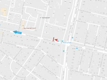 Билборд A в Харькове, 3х6  Салтівське шосе, 79, в центр схема