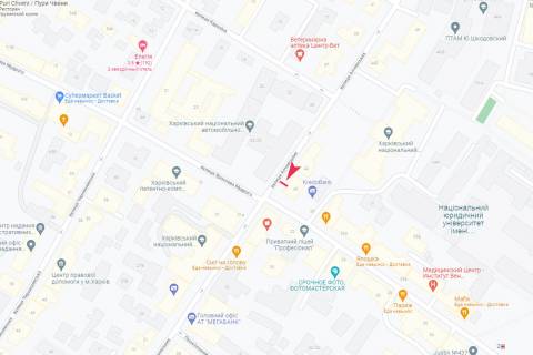 Ситилайт B в Харькове, 1,24х1,84  Алчевських (Артема) вул., 40/27 схема