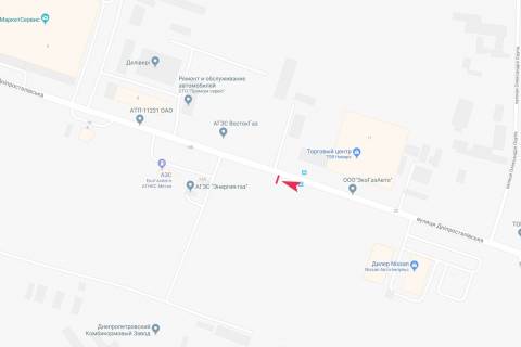 Билборд B в Днепр (Днепропетровск), 3x6  Дніпросталівська вул., 11 схема