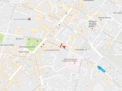 Ситилайт A в Харькове, 1,25х1,87  Дарвіна вул., 3/5 схема