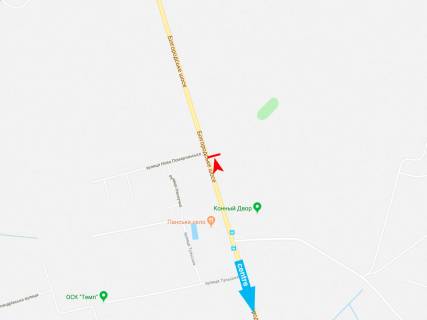 Билборд A в Харькове, 3х6  Харківське (Білгородське) шосе - Нова Помірчанська вул., з центру схема