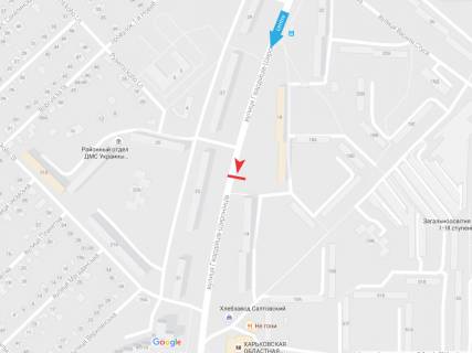 Білборд, Бігборд (Борд)  B у Дніпро (Дніпропетровськ), 3х6  Гвардійців-Широнінців вул., 18, в центр схема