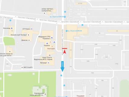 Призма A в Харькове, 3х6  Тракторобудівників пр-т 102, в центр - 471922 схема