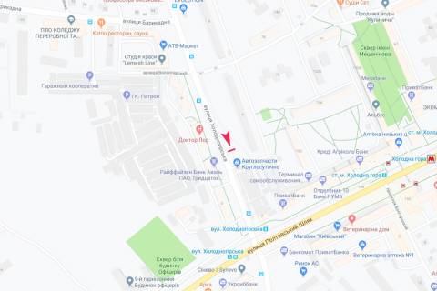 Билборд B в Харькове, 3х6  Холодногірська вул., 4, в центр схема
