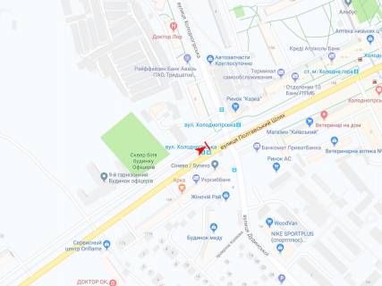 Сiтiлайт A у Харкові, 1,24х1,84  Полтавський шлях вул. - Холодногірська вул., 3 (вулиця Холодногірська) схема