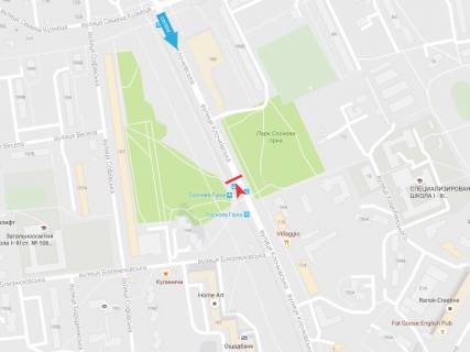 Призма B в Днепр (Днепропетровск), 3х6  Клочківська вул., 197, з центру - 373711 схема