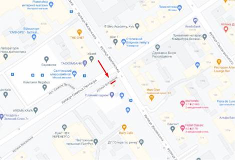 Видеоборд A в Киеве, 6,0х16,0  С. Петлюри вул., 27 - 497091 схема