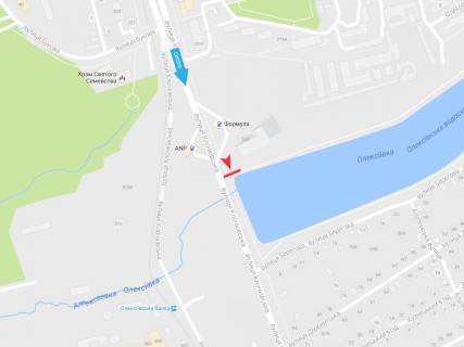 Билборд B в Харькове, 3х6  Клочківська вул., 258, в центр схема