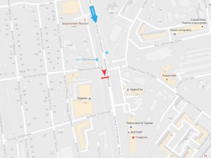 Сiтiлайт A у Харкові, 1,24х1,84  Клочківська вул. 119а (зупинка вул. Павлівська) схема