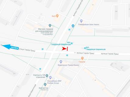Призматрон, Призма B у Дніпро (Дніпропетровськ), 3х6  Героїв Праці вул. - Гвардійців-Широнінців вул., 50/29, з центру - 373541 схема
