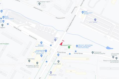 Билборд A в Харькове, 3х6  Гвардійців-Широнінців вул. - Бучми вул.,1а схема