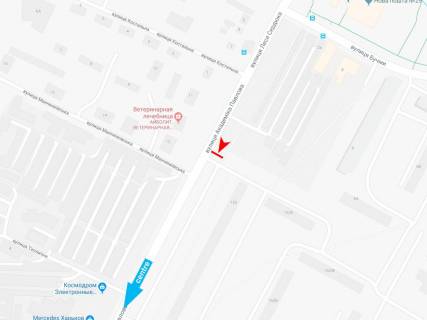 Билборд B в Харькове, 3х6  Академіка Павлова вул., 164, в центр схема