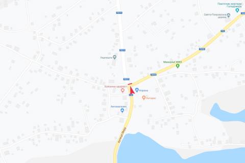 Билборд  в Турбове вул Миру схема