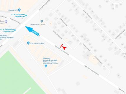 Призма A в Днепр (Днепропетровск), 3х6  Ювілейний пр-т - Загородній в'їзд, 18, в центр - 374318 схема