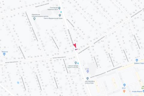 Ситилайт B в Харькове, 1,24х1,84  Холодногірська - Афанасівська, 136 (зупинка Афанасівська), в центр схема