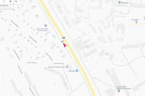 Билборд B в Харькове, 3х6  Аерокосмічний (Гагаріна) пр-т - Планерна вул., 53, в центр схема