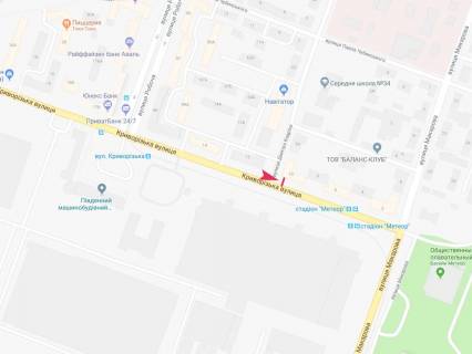 Билборд B в Днепр (Днепропетровск), 3x6  Криворізька вул., 10 схема