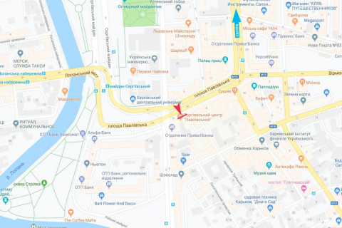 Брендмауер, Брандмауер, Брандмауэр A у Харкові Павлівський майдан. 6, ТЦ Павлівський схема