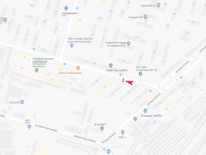 Билборд B в Днепр (Днепропетровск), 3x6  Хмельницкого вул., 24 схема