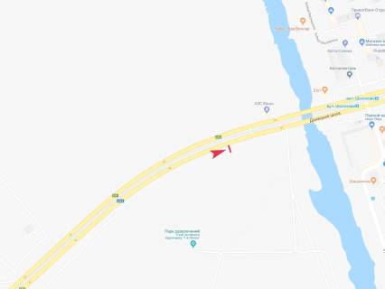 Билборд A в Днепр (Днепропетровск), 3x6  Донецьке шосе, з'їзд з Кайдацького моста на лівий берег схема