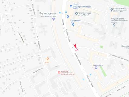 Билборд B в Днепр (Днепропетровск), 3x6  Героїв пр., навпроти буд. 12 схема