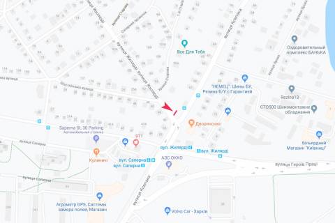 Призма B в Запорожье Жилярди ул. - Ковпака Сидора ул., из центра, VIP - 186100 схема