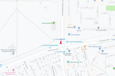 Билборд B в Запорожье Тракторостроителей пр-т, 55-б, из центра схема