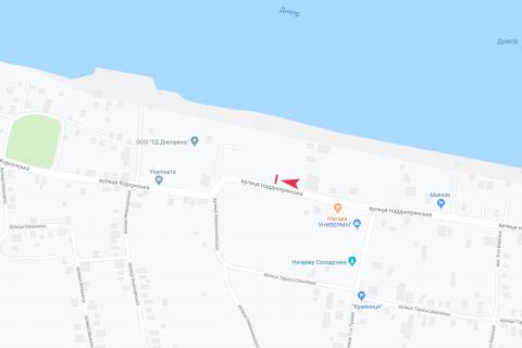 Билборд A в Днепр (Днепропетровск) вул Наддніпрянська схема