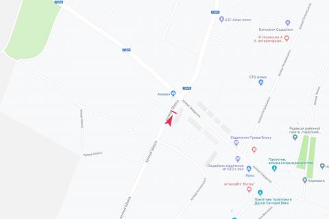 Білборд, Бігборд (Борд)  A у Запоріжжі вул Щорса схема