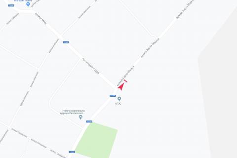 Білборд, Бігборд (Борд)  A у Запоріжжі вул Маркса схема