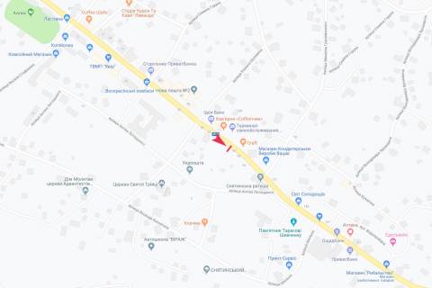 Билборд A в Снятыне дорога на Городенку ИФ схема