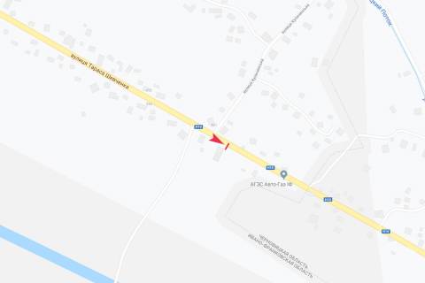 Билборд A в Снятыне вул Шевченка схема