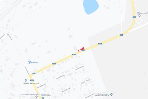 Билборд A в Гниване вьезд в город схема