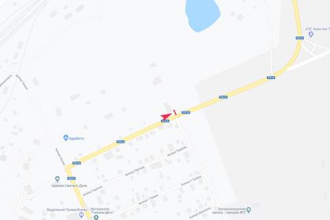 Билборд B в Гниване вьезд в город схема