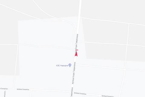 Билборд A в Томашполе вул Гаврилюка схема