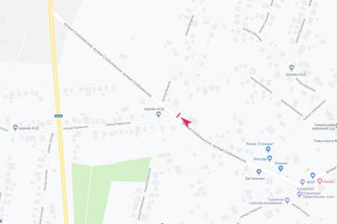 Билборд A в Тыврове вул Слобожанська схема