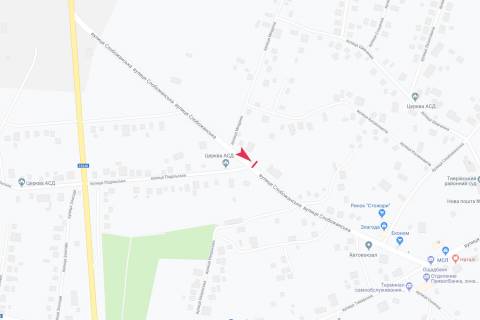 Білборд, Бігборд (Борд)  B у Тиврові вул Слобожанська схема
