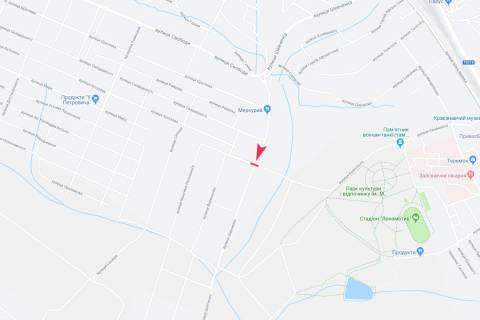 Билборд B в Жмеринке вул Шевченка схема