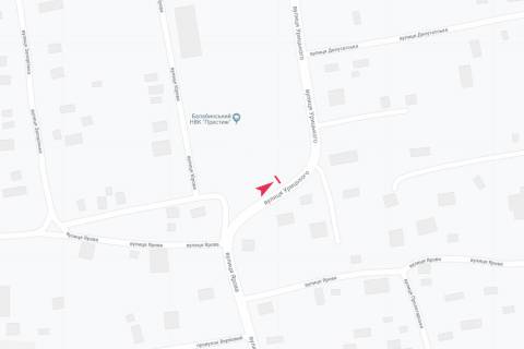 Білборд, Бігборд (Борд)  B у Запоріжжі вул Урицького схема