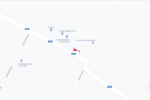 Билборд B в Запорожье вул Першотравнева схема