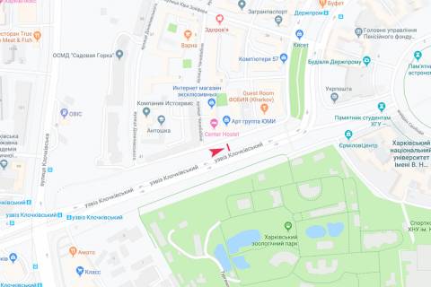 Ситилайт B в Харькове, 1,24х1,84  Клочківський узв (Пассіонарії узв.) (3), в центр (пакетний продаж) схема