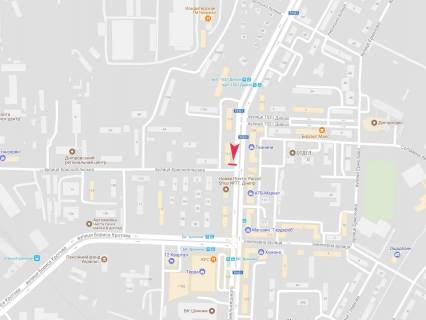 Билборд A в Днепр (Днепропетровск), 3x6  Хмельницкого пр. - Краснопільська вул. схема