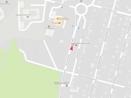 Билборд A в Днепр (Днепропетровск), 3x6  Янтарна вул., перед кругом схема