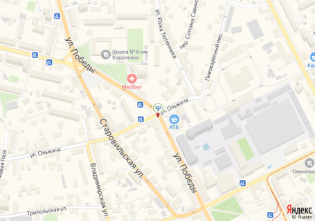 Призма A в Житомире Перемоги, 30 - 246607 схема