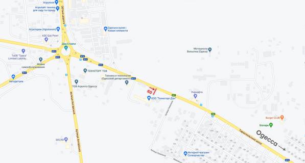 Билборд A в Одессе р-к Анжелика  на кругу схема