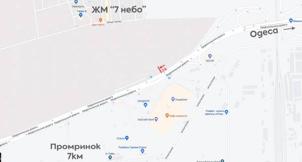 Білборд, Бігборд (Борд)  A у Одесі, 6х3  навпроти Епіцентра, транспорт рухається к 7 км схема