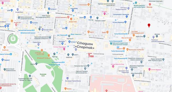 Білборд, Бігборд (Борд)  + у Одесі, 3х6  Канатная,79 схема