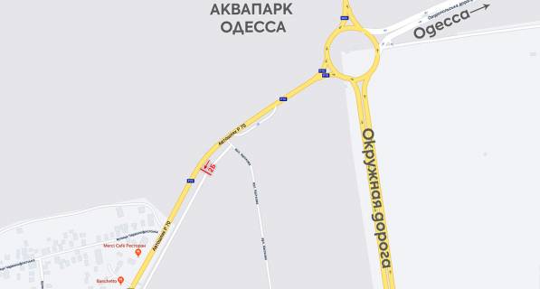 Білборд, Бігборд (Борд)  B у , , 6х3  Овидиопольское шоссе схема