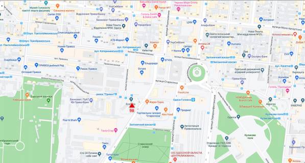 Билборд + в Одессе, 1,85*0,72  Трехгранник Автостанция Привоз схема