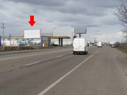 Билборд B в Авангард (Авангард), 3х6  до Клеверного мосту від р-ка Анжеліка, від двох стовпів (перед заправкою) фото 1